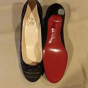 Authentic Christian Louboutin kitten heel l